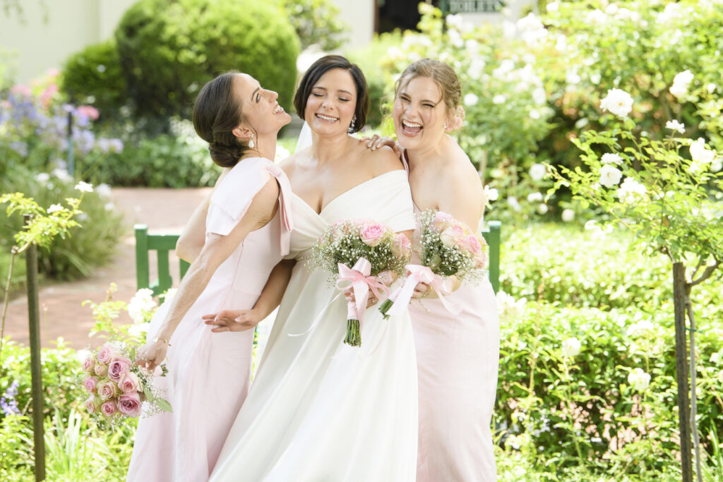 Bridal glam for Ally Makeup for bride Ally and her bridesmaids by Storm Pass Makeup. Wedding Photography by Kevin Mark Pass